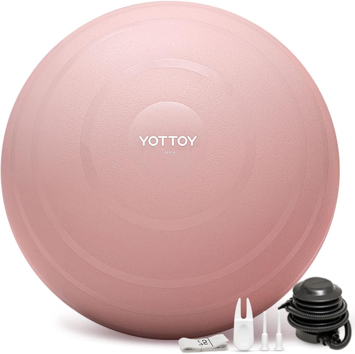 YOTTOY Anti-Burst Exercise Ball for Working Out, Yoga Ball for Pregnancy,Extra T...