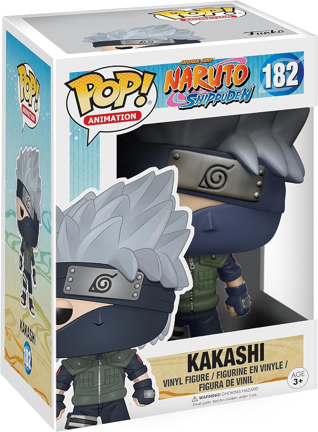 Funko POP Anime: Naruto Shippuden Kakashi Toy Figure, Gray