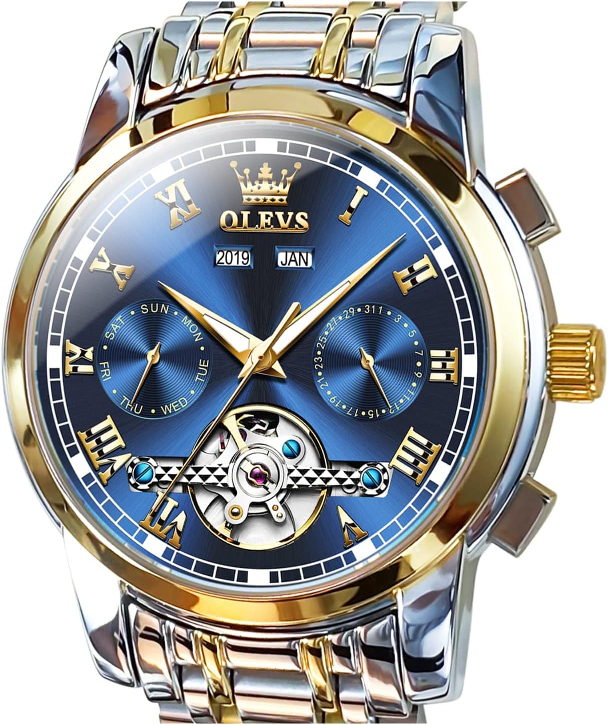 OLEVS Self Winding Watches, Special Automatic Mechanical Watch with Tourbillon,...
