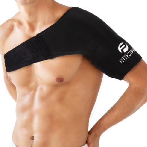 Fittest Pro Shoulder Ice Pack Wrap, HSA or FSA Eligible, Reusable Cold Therapy W...