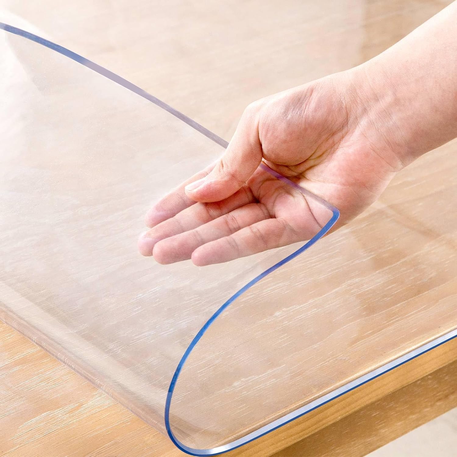 30 x 30 Inch Clear Table Cover Protector, 2mm Thick Clear Table Protector for Di...