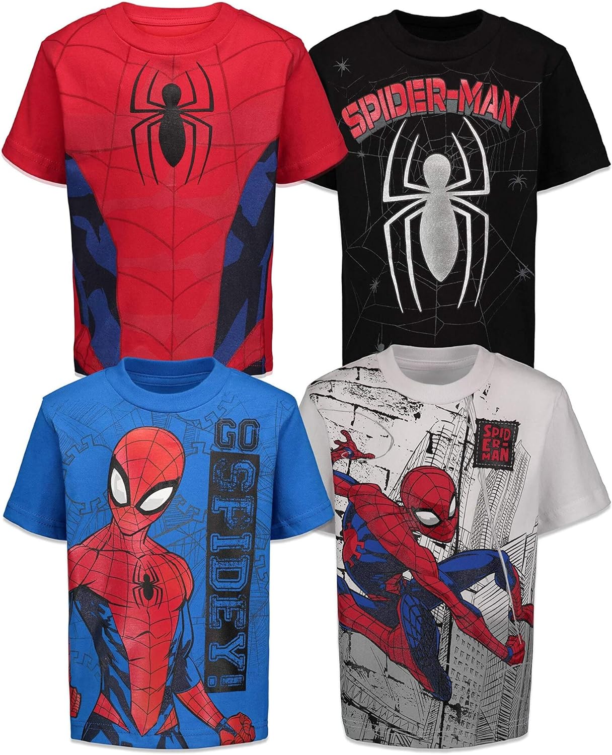 Marvel Spider-Man T-Shirts, Special Pullover T-Shirts for Toddler to Big Kid, In...