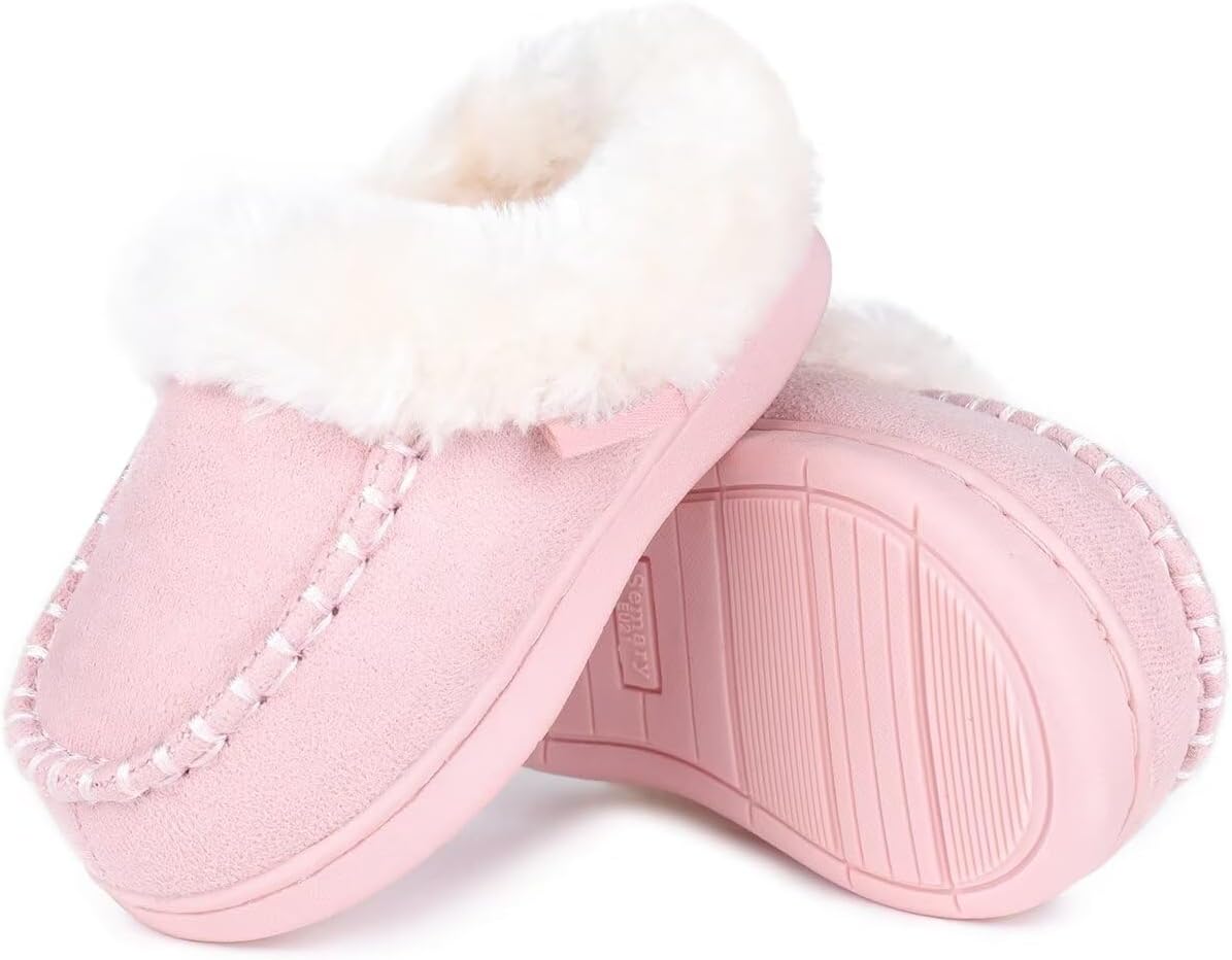 Toddler Kids House Shoes, Special Slippers with Memory Foam, Innovative Fuzzy an...