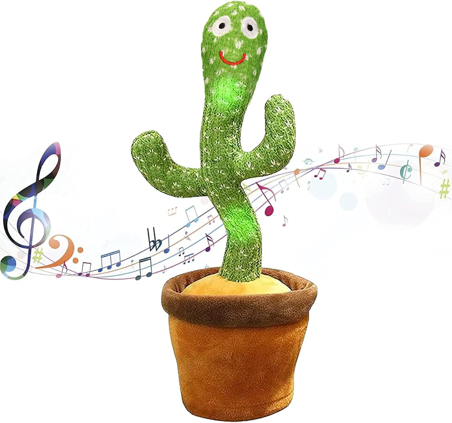 seOSTO Dancing Cactus Toy Repeat What You Say, Talking Cactus Toy Singing Cactus...