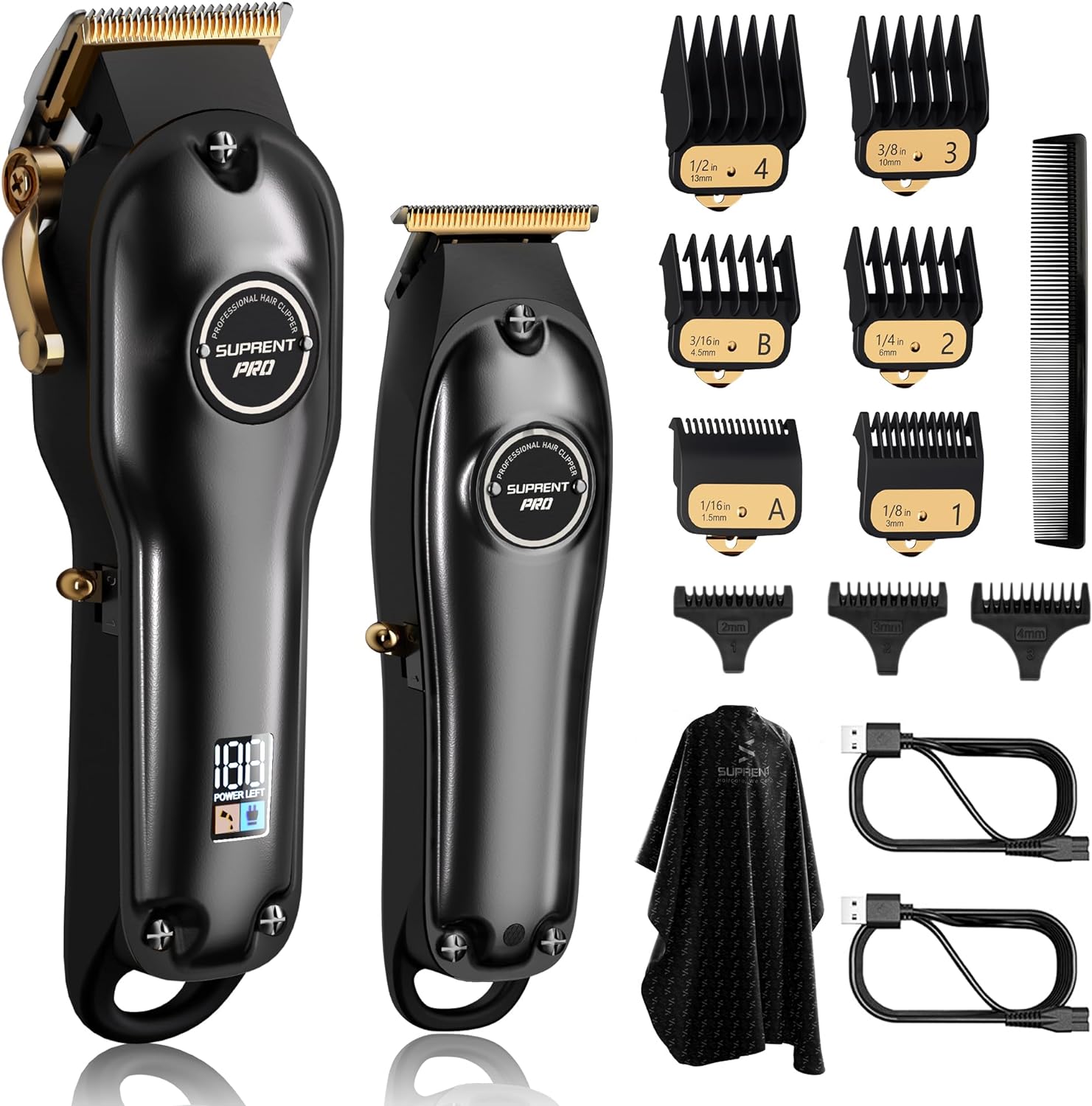 SUPRENT PRO Professional Hair Clippers for Men- Ha...