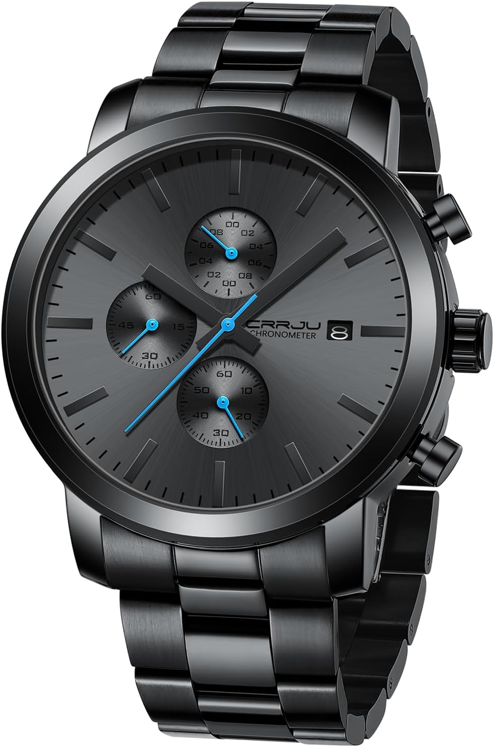 CRRJU Watches, Special Luxury Business Watches for Men, High-Quality Stainless S...