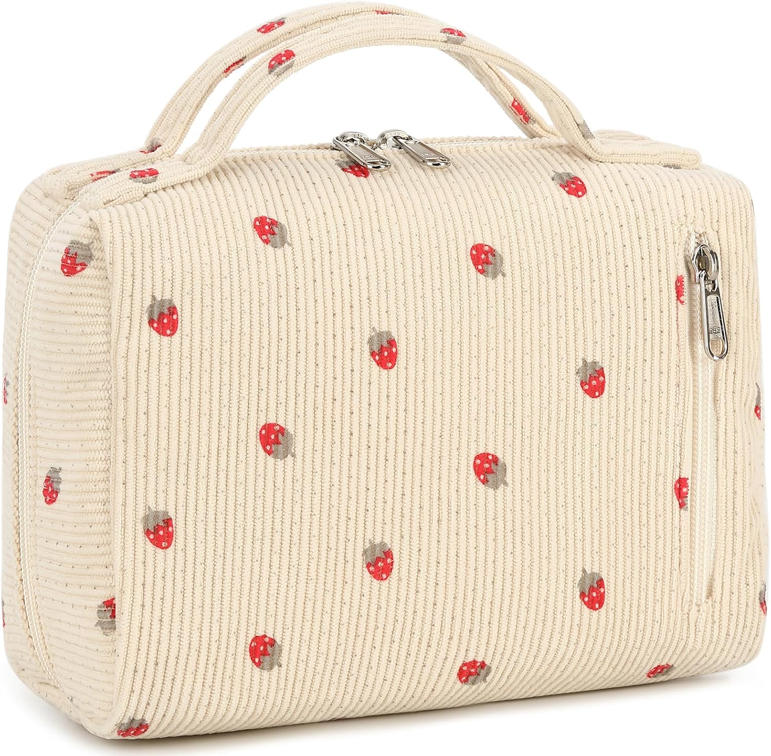 Bluboon Makeup Bag Zipper Pouch Travel Toiletry Bag Portable Cosmetic Bag Organi...