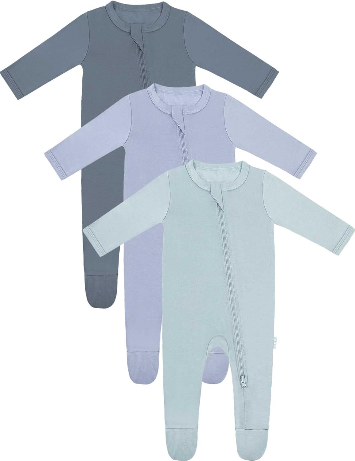 RRP Unisex Baby Footies Pajamas,Rayon Derived From Bamboo,Buttery Soft Sleep 'N...