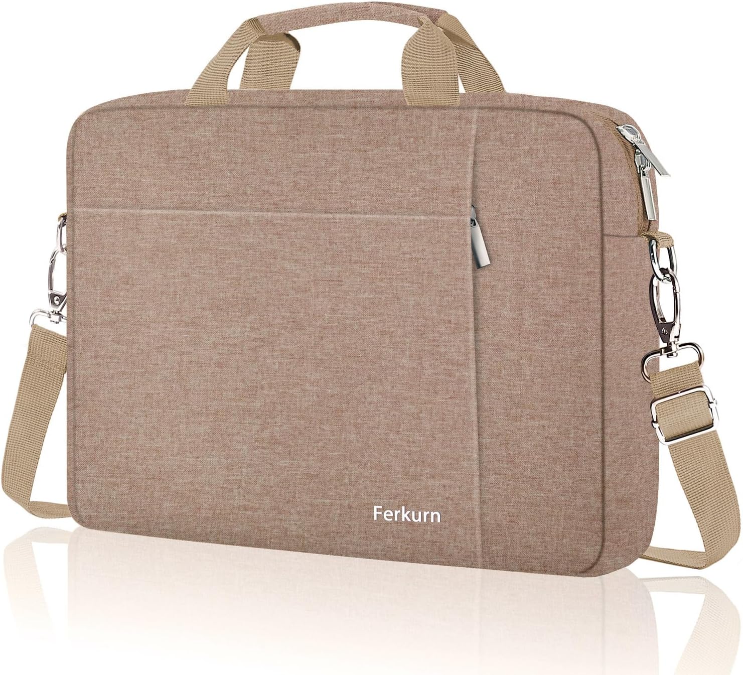 Ferkurn Laptop Bag Case for Women Men, Messenger Briefcase Computer Bag with Sho...