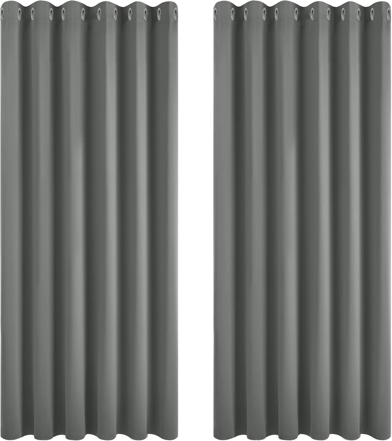 Deconovo Blackout Curtains 108 Inch Drop Super Soft Thermal Insulated Eyelet Cur...