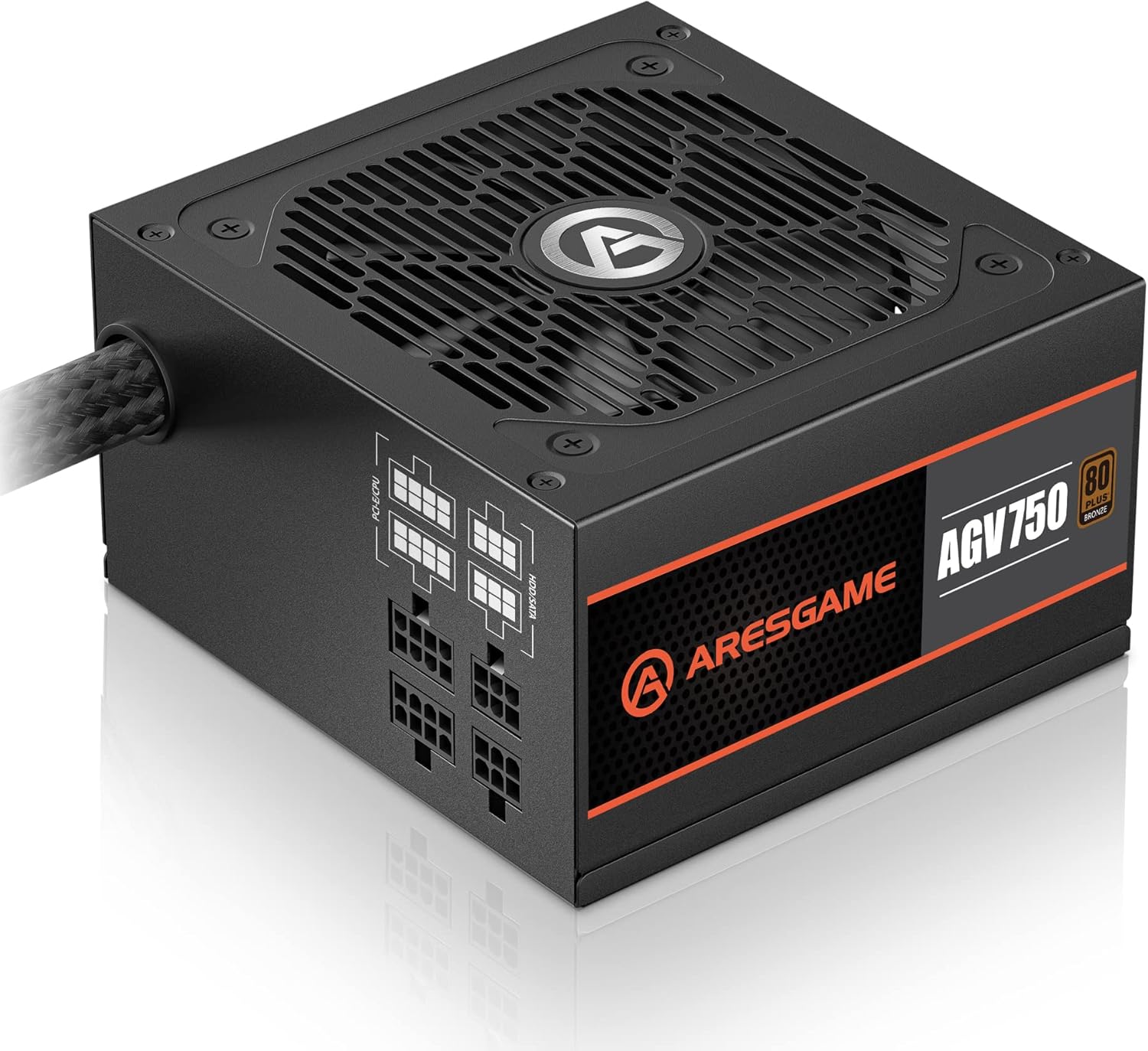 AGV Series 750W Power Supply, 80 Plus Bronze Certified, Semi Modular Power Suppl...
