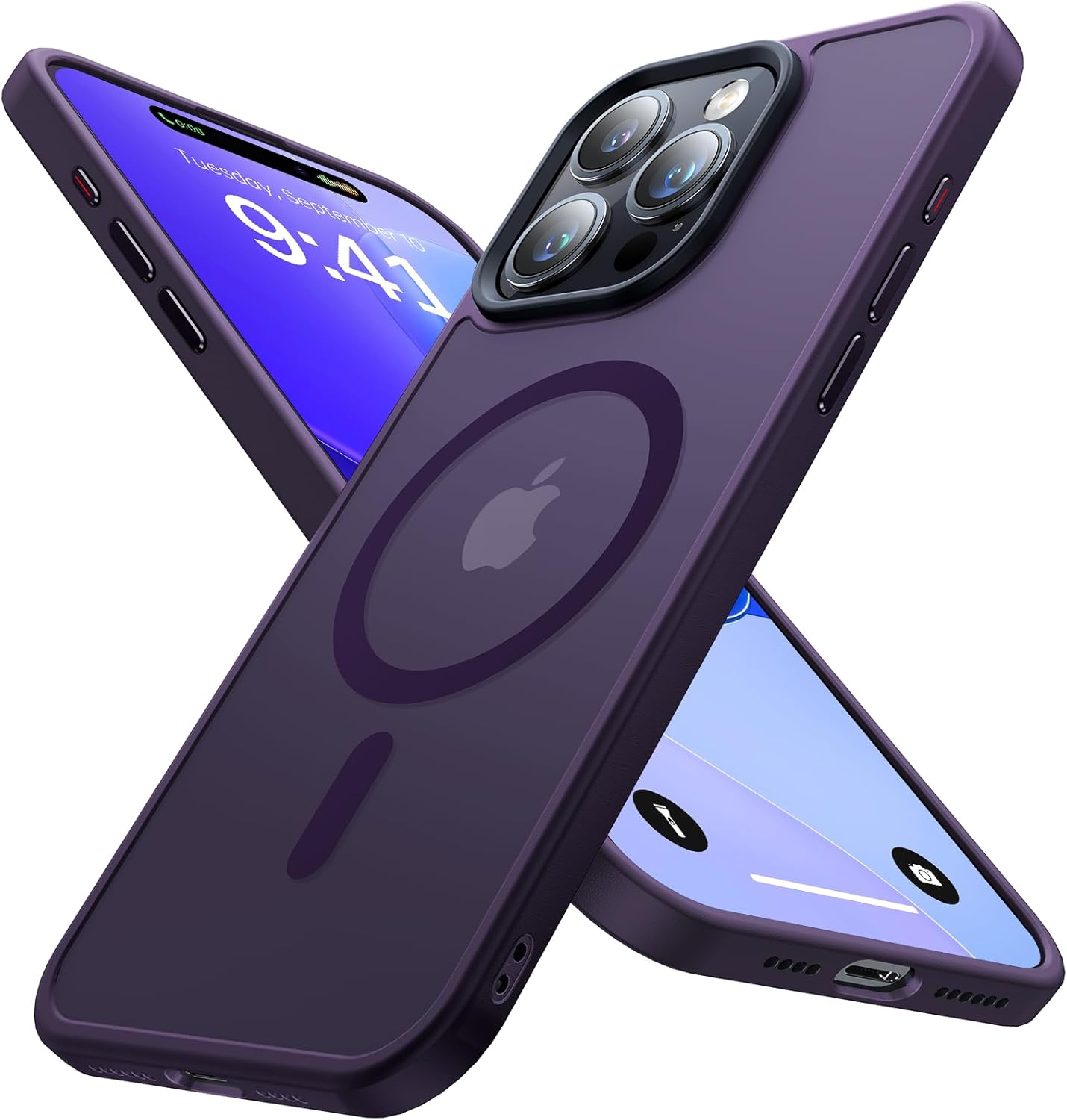 Magnetic Case for iPhone 12 Pro Max, Special Shockproof Protective Case with 10F...