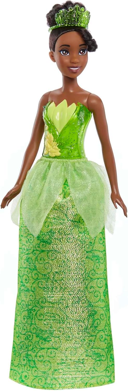 Mattel Disney Princess Dolls, Unique Tiana Posable Fashion Doll with Sparkling C...
