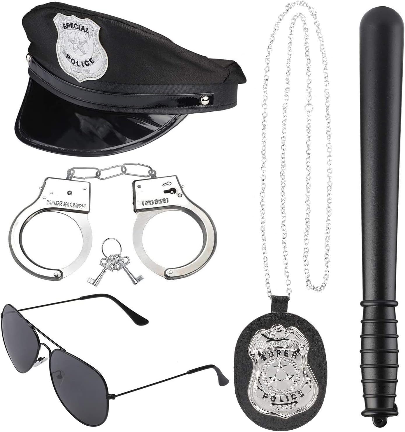 Beelittle Police Costume, Special Police Costume Accessories, Innovative Hat, Un...
