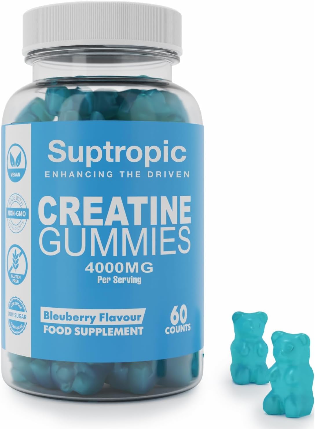 Creatine Monohydrate Gummies, Special 60 Creatine Monohydrate Gummies for Men, H...