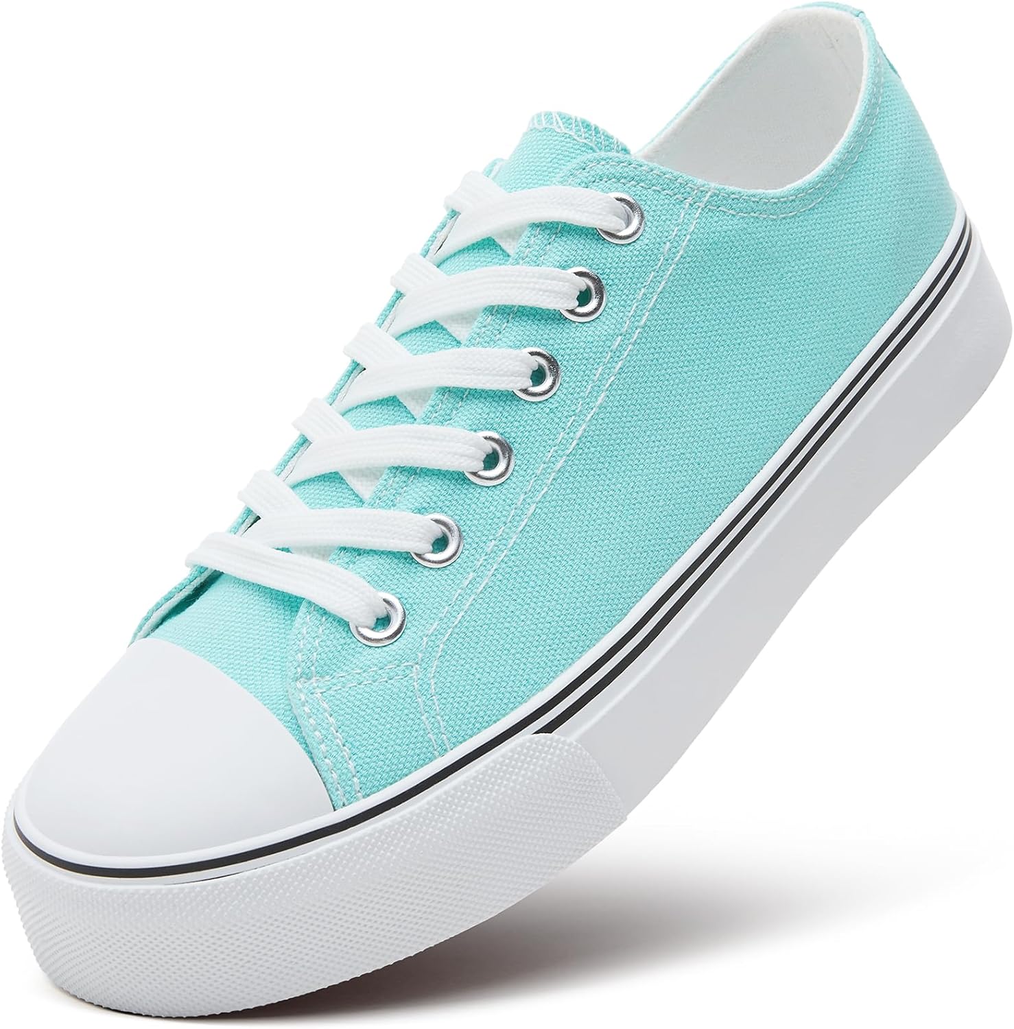 ZGR Womens Low Top Canvas Shoes, Special Lace Up Canvas Sneakers, Unique Casual...