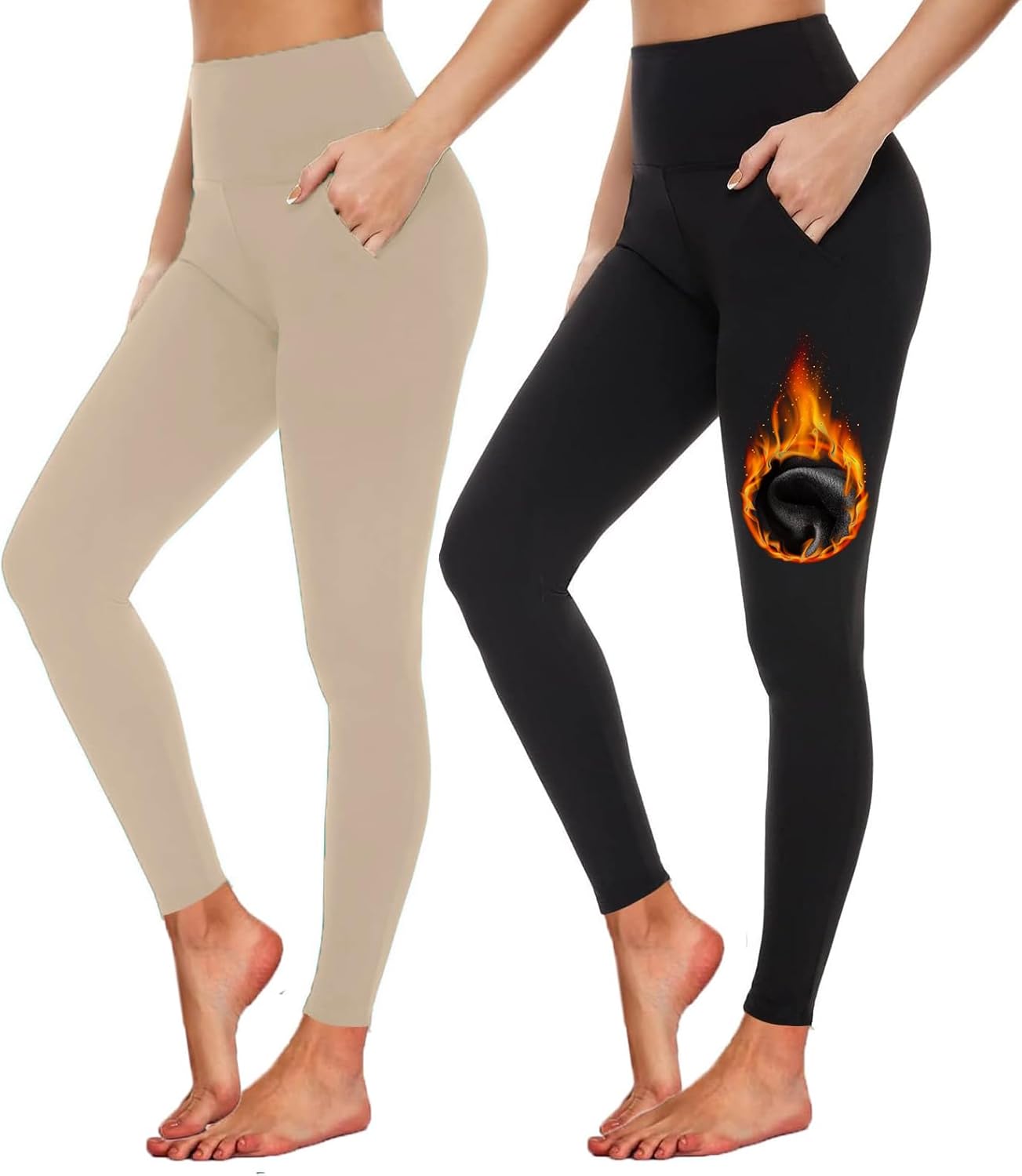 Aoliks Leggings, Special Yoga Pants with Pockets, Innovative Soft High Waist Tum...