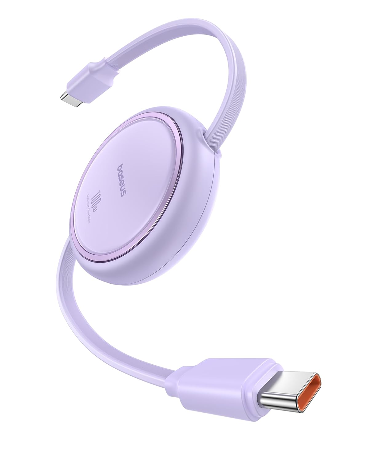 Baseus USB C Cable, Mini 100W Retractable USB C to USB C PD 5A Fast Charging Cab...