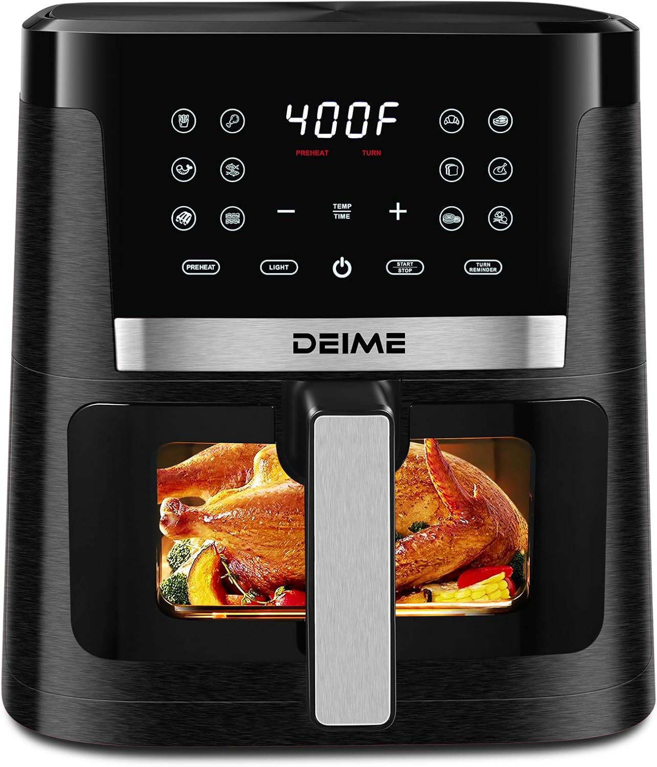 DEIME Air Fryer 7.5 QT 1700W Oilless Oven Healthy Cooker Air Fryers Large Capaci...