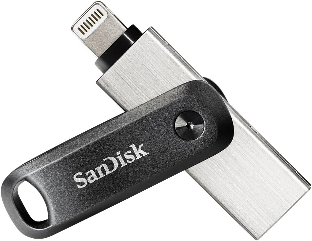 SanDisk iXpand Flash Drive Go 256GB, flash drive for iPhone, iPad, PC and Mac, i...
