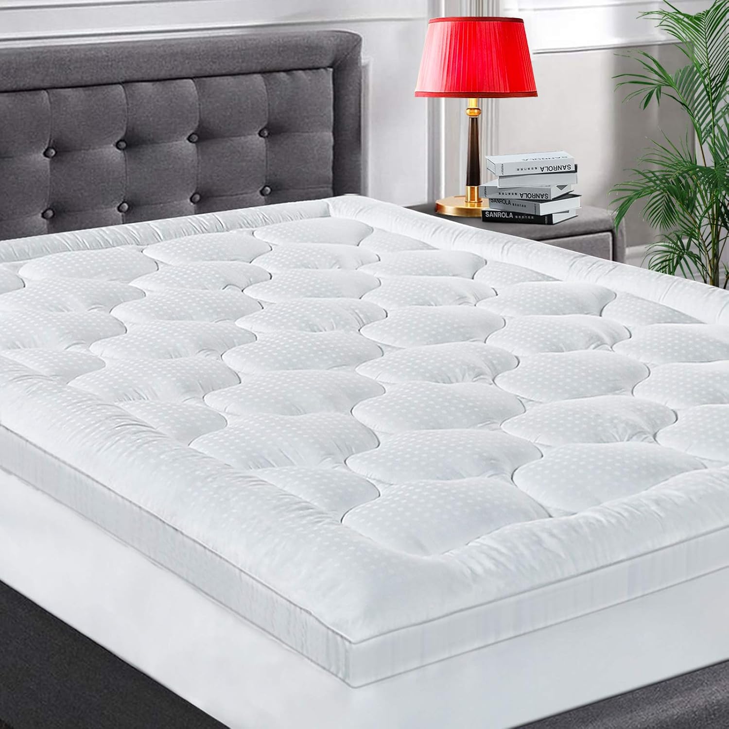 COHOME Mattress Topper, Special Mattress Pad for King Size, Innovative Extra Thi...