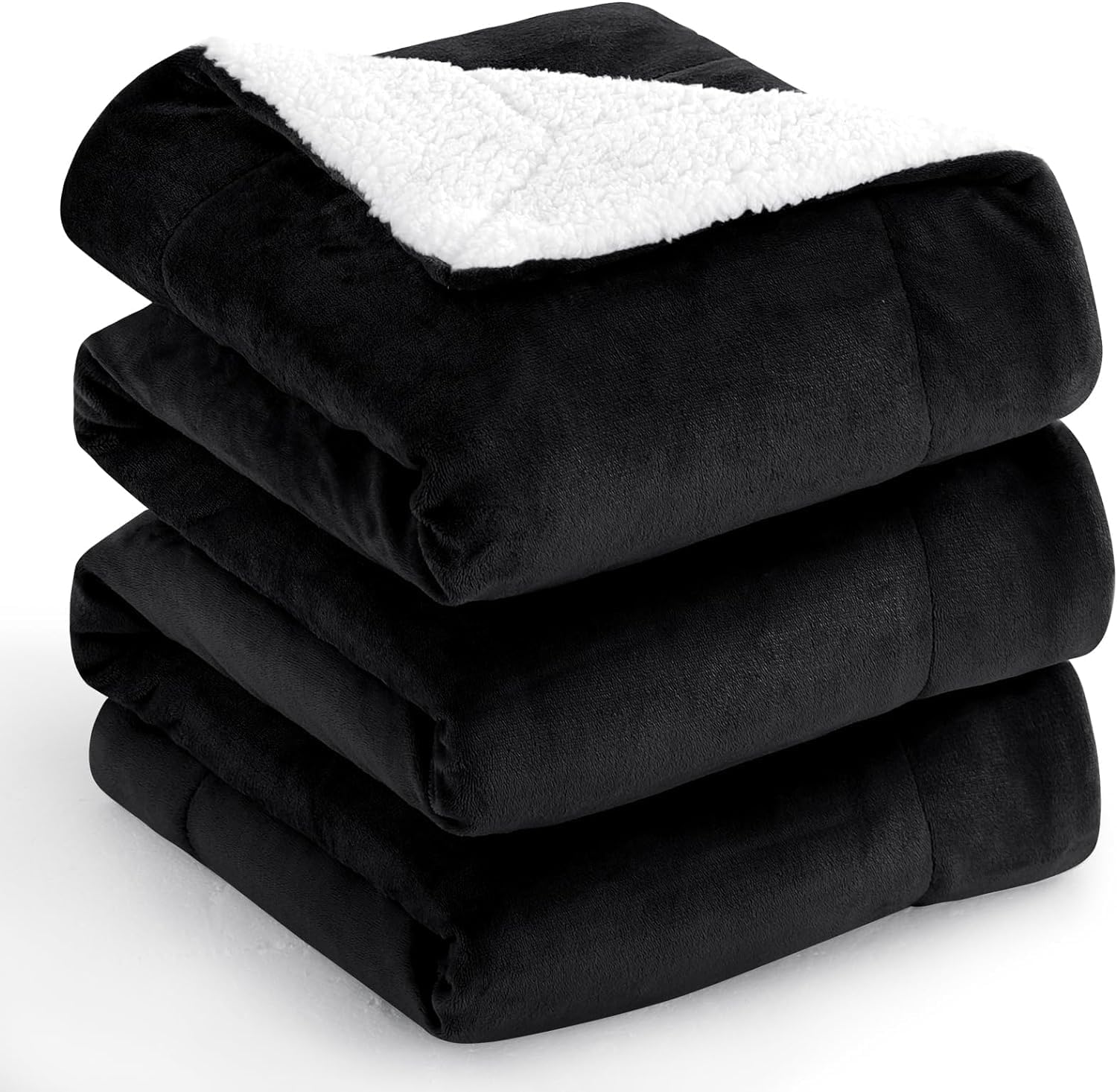 Aisbo Warm Throw Blanket, Special Thick Sherpa Flannel Reversible Blanket for Wi...