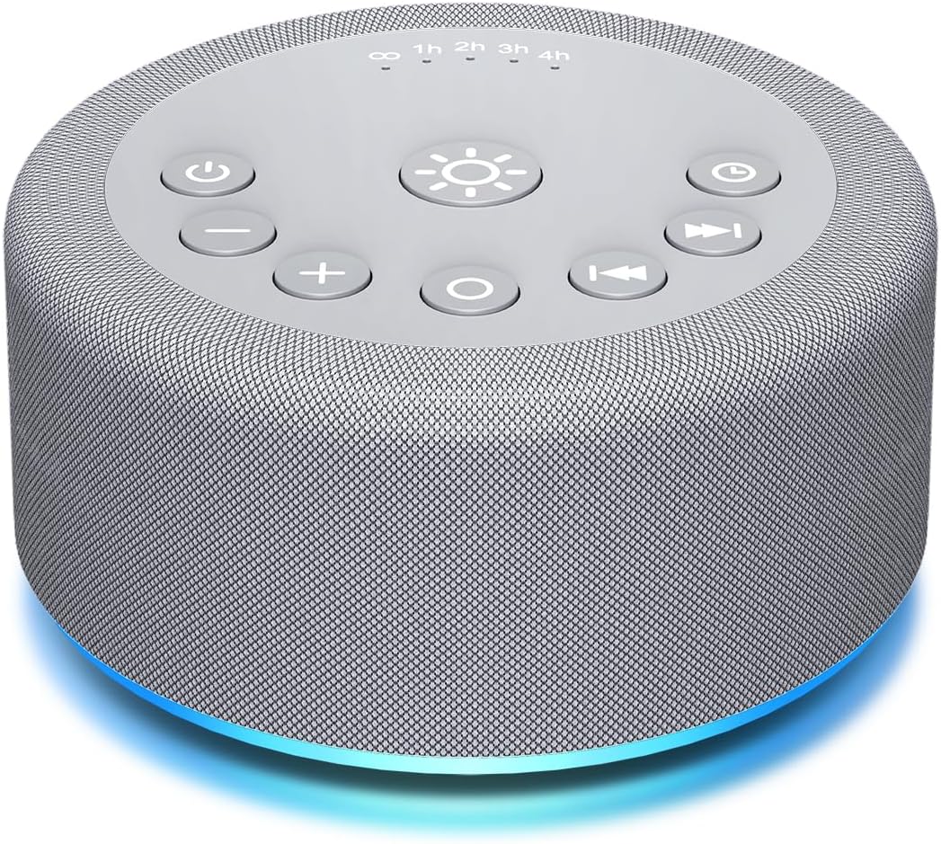 Sound Machine Night Light, Special White Noise Machine with 30 Non Looping Sound...