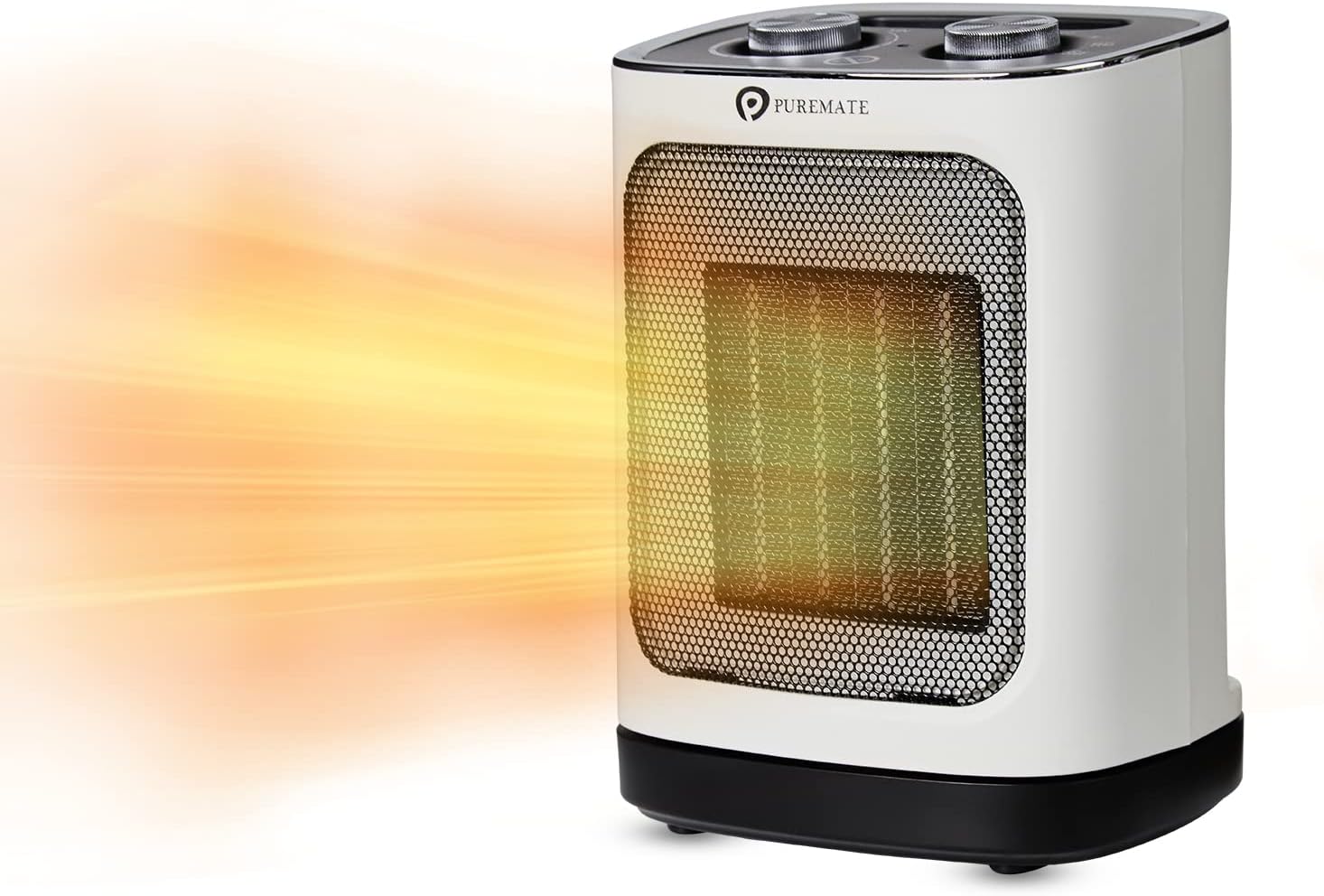 PureMate Ceramic Fan Heater, 1800W Portable Electr...