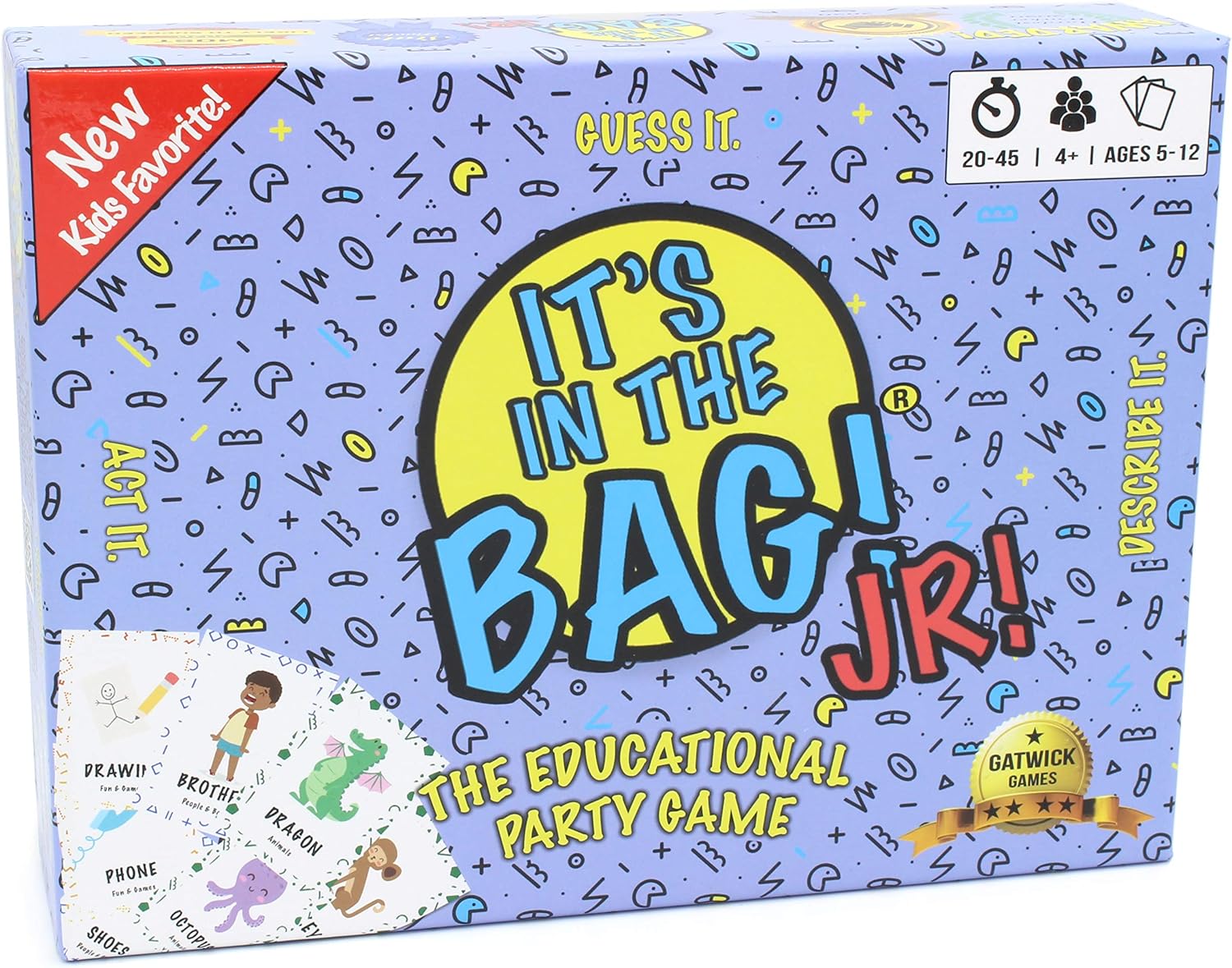 Charades Game, Innovative It's in The Bag! Jr., Interactive Picture Board Games,...