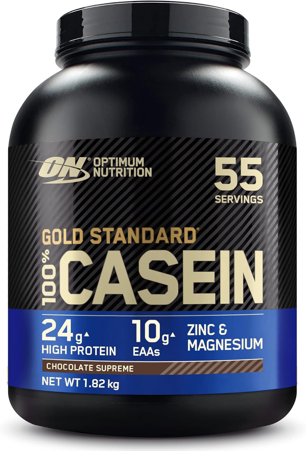 Optimum Nutrition Gold Standard 100% Casein Slow Digesting Protein Powder with Z...