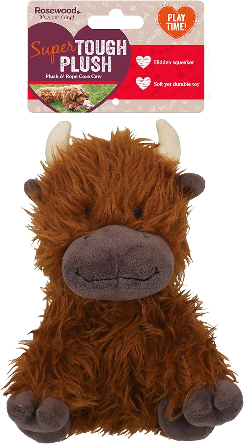 Rosewood TOUGH ROPE CORE COW Rope Core Cow Brown One Size (Pack of 1)
