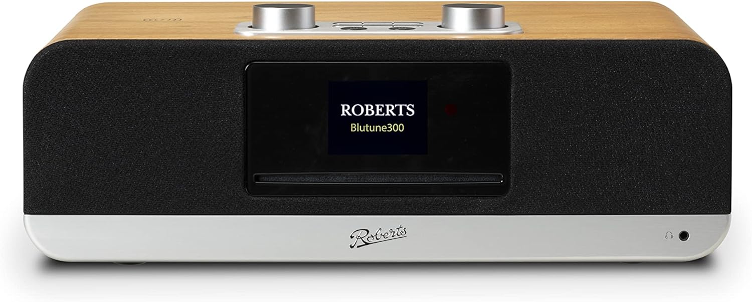 Roberts BLUTONE 300 All-in-One Music System - CD, Bluetooth, USB, FM/DAB/DAB+, C...