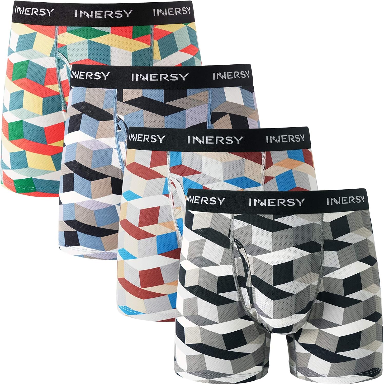 INNERSY Mens Boxer Shorts, Special Boxer Shorts Multipack, Affordable Open Fly P...