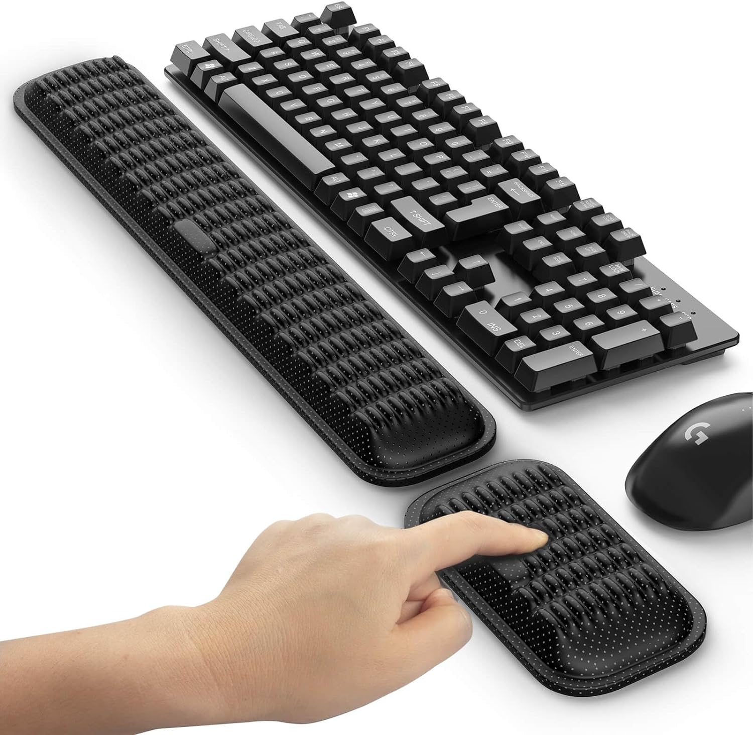 MEKASS Ergonomic-Wrist-Rest, Special Memory Foam Keyboard Wrist Rest Set with No...
