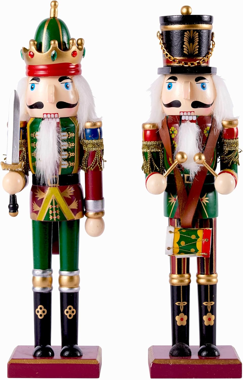 The Twiddlers Christmas Nutcracker Soldiers, Special Wooden Nutcracker Decor in...