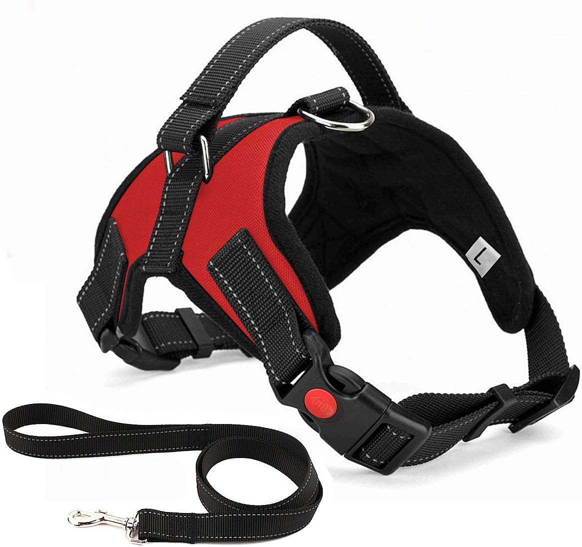 Musonic No Pull Dog Harness Breathable Adjustable Comfort Free Leash Included fo...
