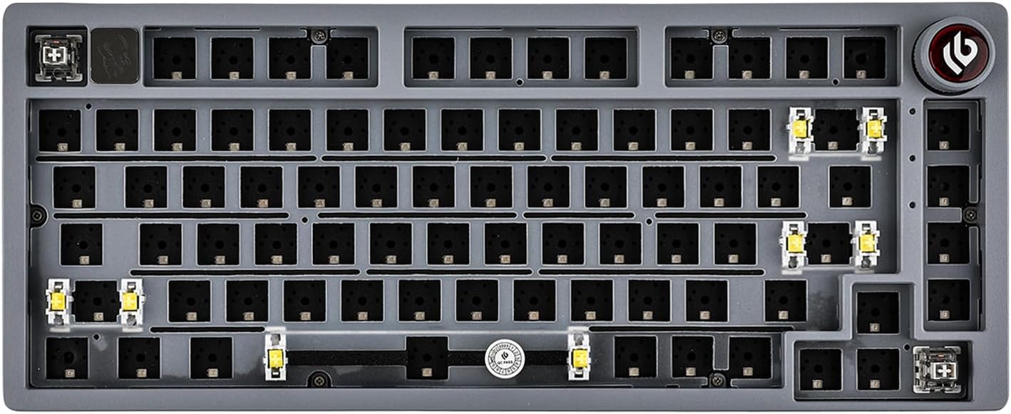 EPOMAKER x LEOBOG Hi75 Aluminum Alloy Wired Mechanical Keyboard Barebones Kit, P...