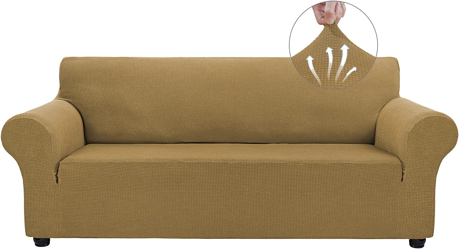 Asnomy Couch Covers, Special Slipcovers for 3 Cushion Couch, Innovative Pet Prot...