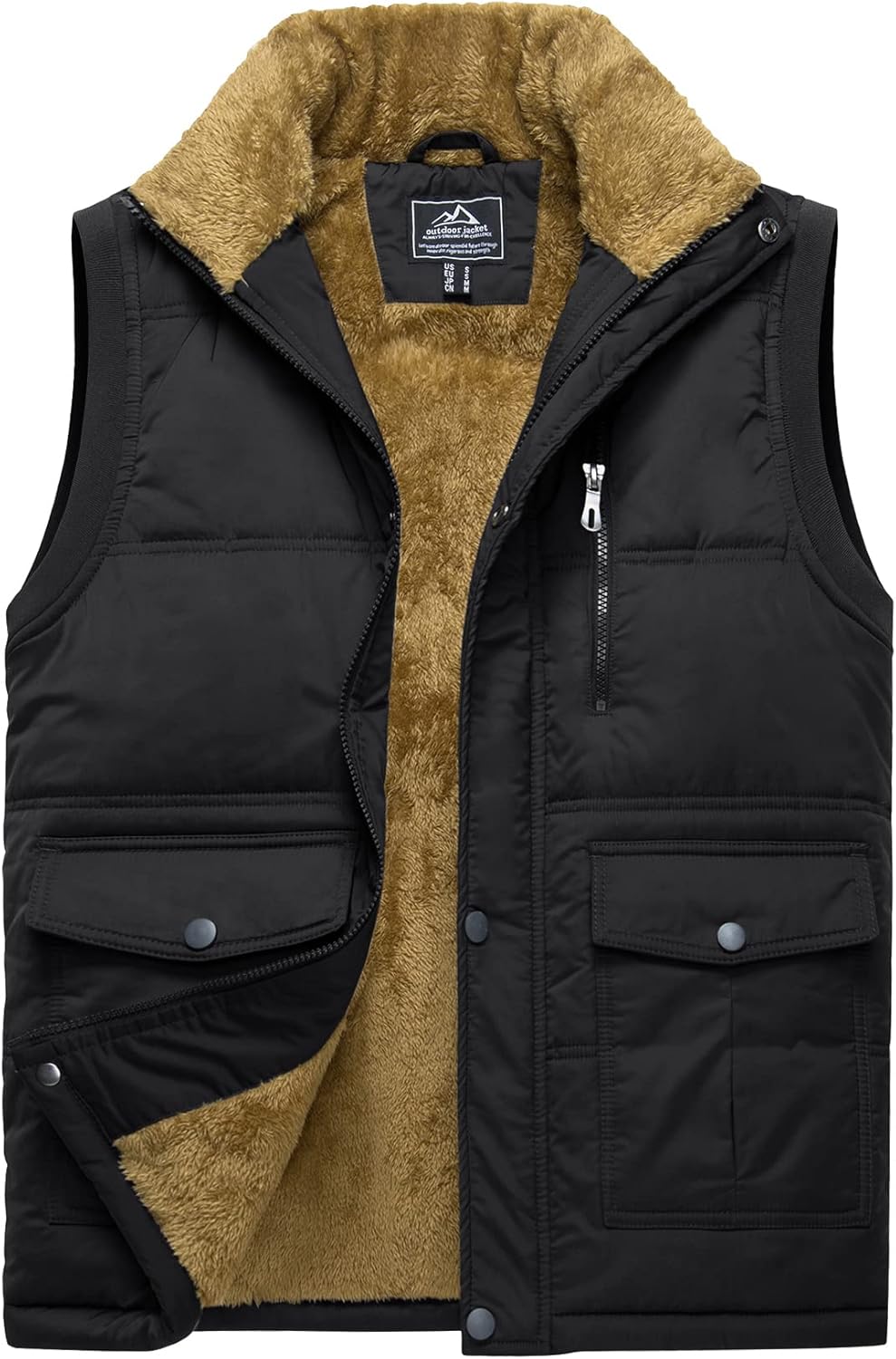 TACVASEN Men's Gilet, Special Fleece Body Warmer, Innovative Winter Windproof Gi...