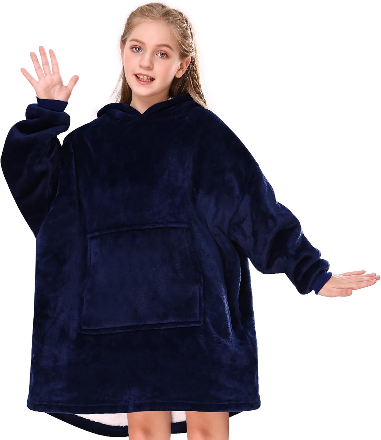 Gentlewarm Blanket Hoodie for Kids, Oversized Blanket Hoodie for Girls Boys, Wea...
