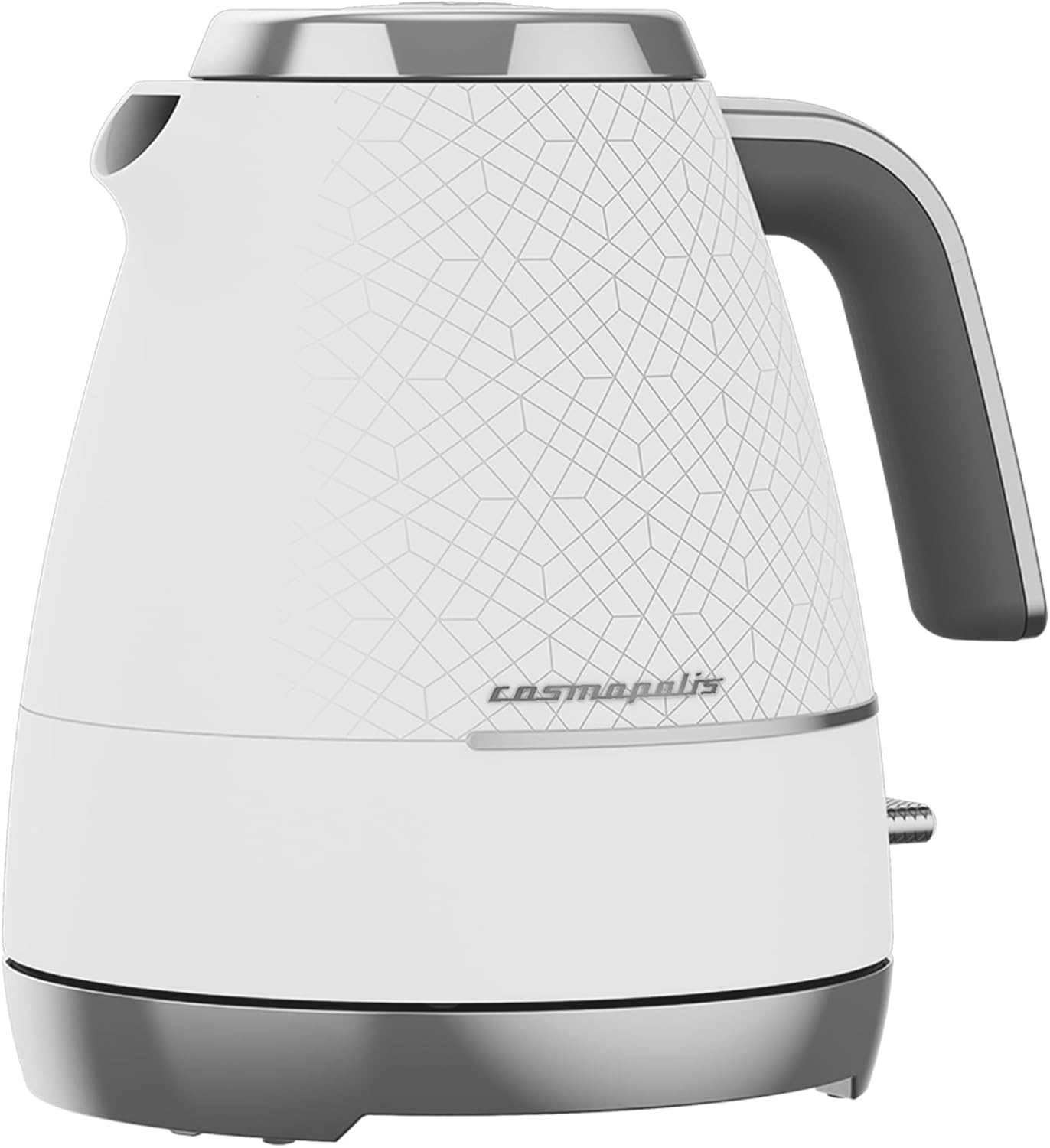 BEKO Cosmopolis Dome Kettle WKM8307CR, Retro White Chrome Design,1.7 L Capacity...