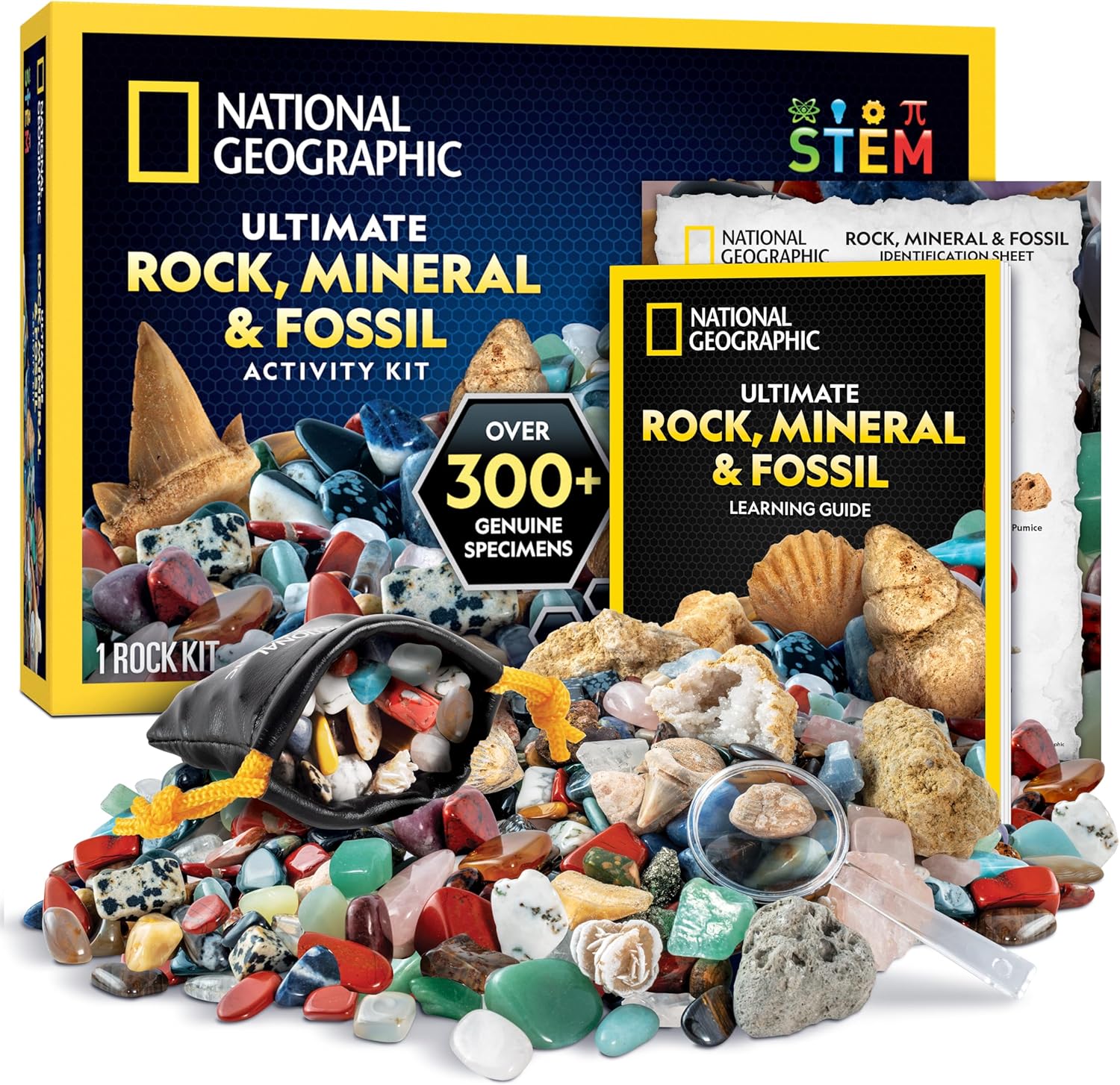 NATIONAL GEOGRAPHIC Rock Collection, Special Rock Collection and Fossils for Kid...