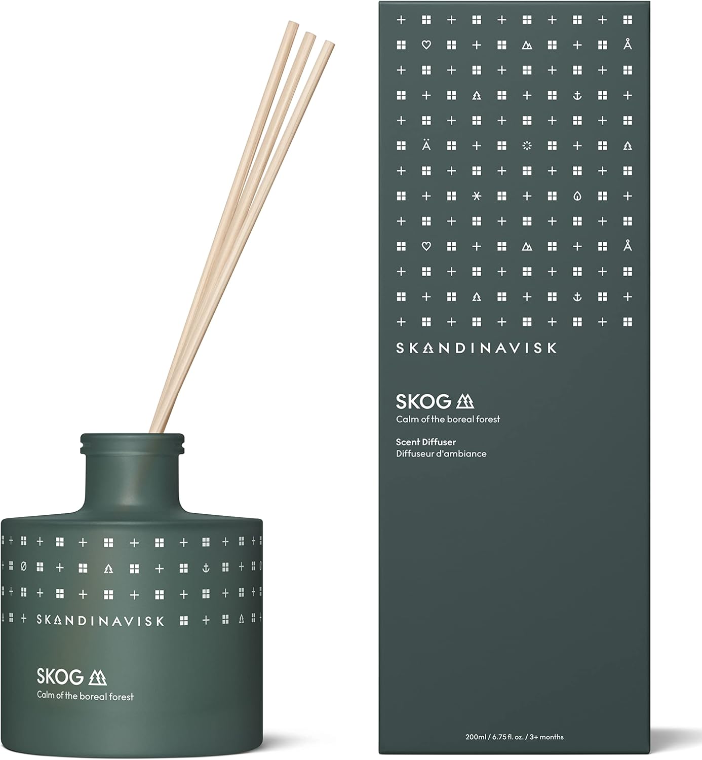 Skandinavisk SKOG 'Forest' Scent Diffuser with 8 Reeds. Fragrance Notes: Pine Ne...