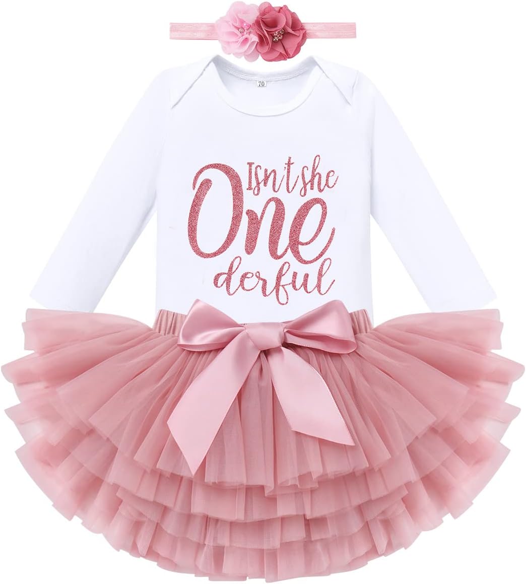 IBTOM CASTLE Rainbow Boho Cake Smash Outfit First Birthday Baby Girl Bohemian Ro...