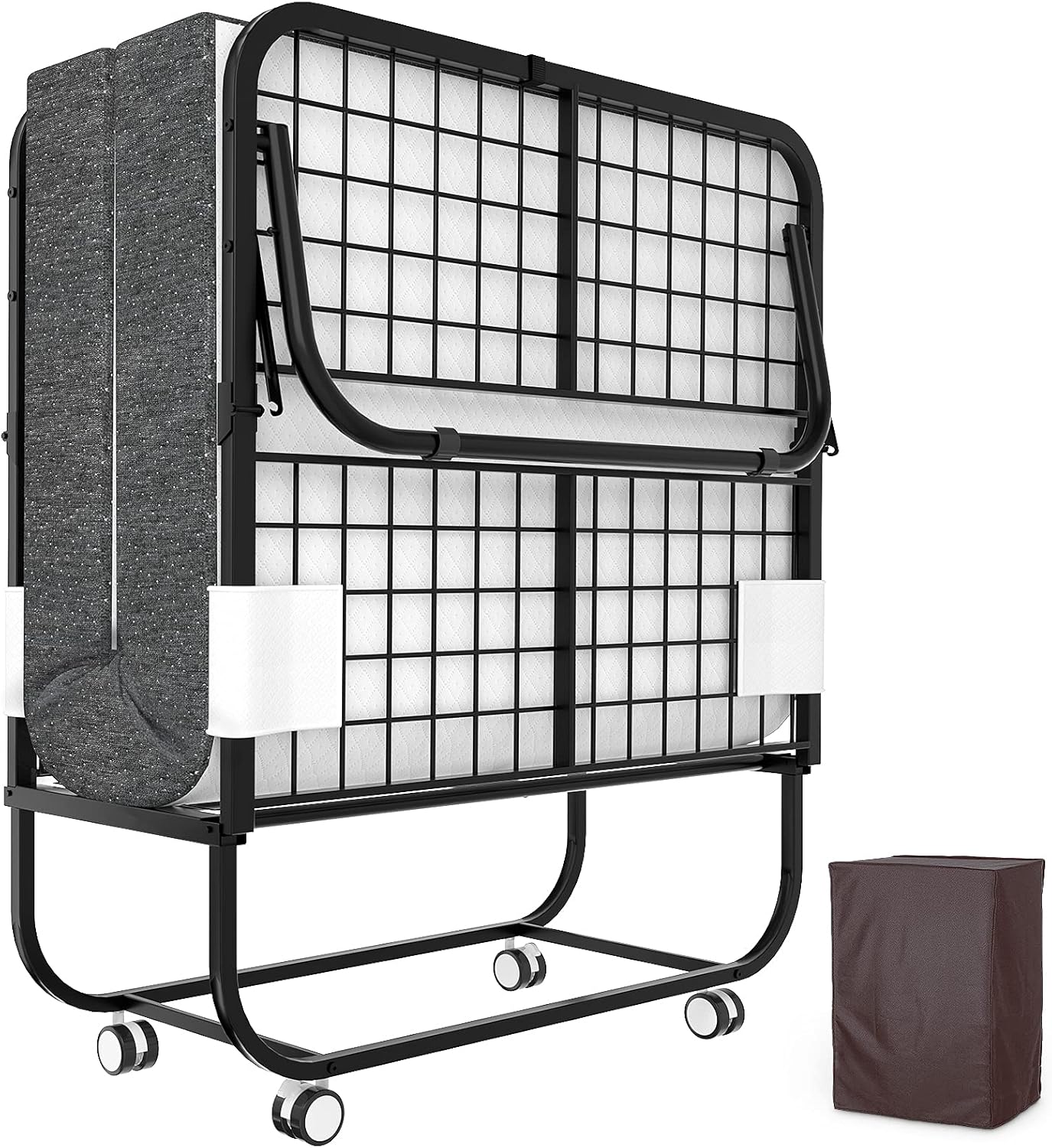 Karcog Rollaway Bed, Folding Bed with Mattress for...