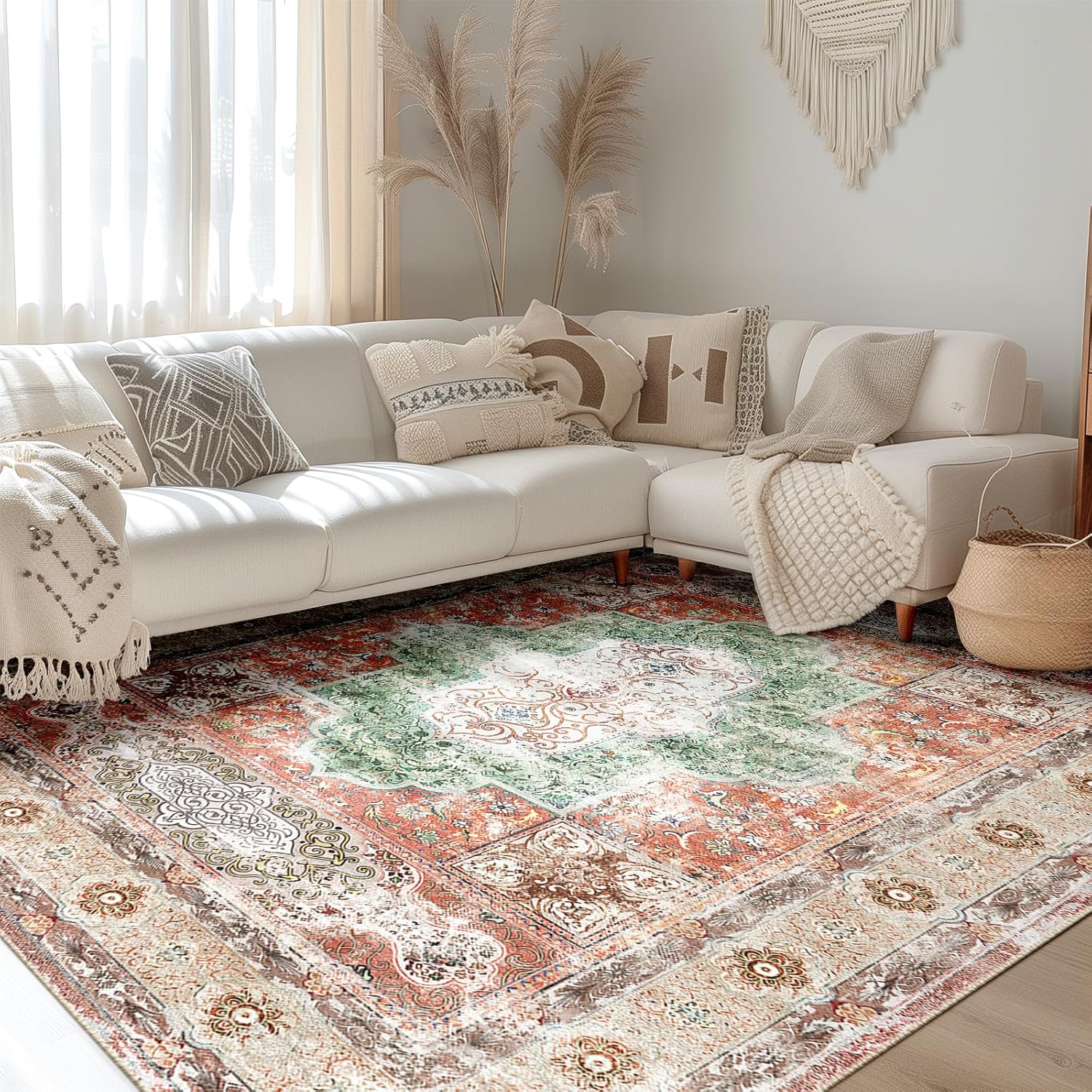 BESTSWEETIE 8x10 Area Rugs for Living Room Area Rug 8x10 Living Room Washable Ru...