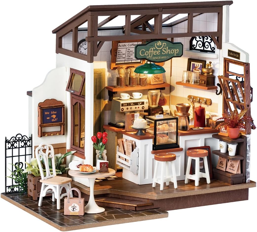 Rowood Miniature House Kit,DIY Miniature Dollhouse...