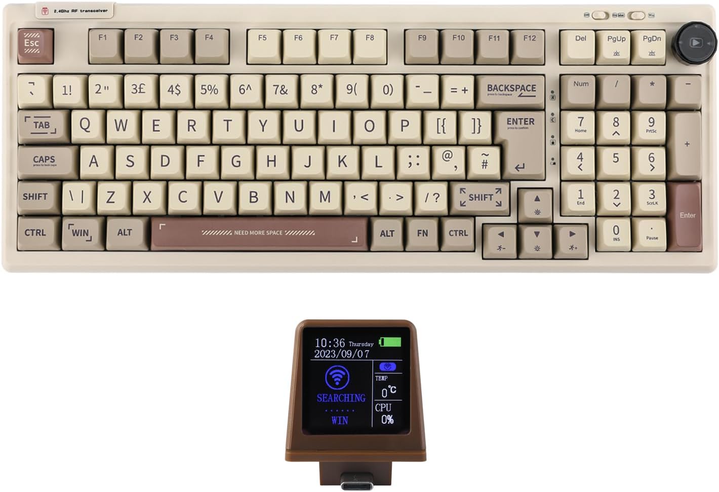 EPOMAKER RT100 98 Keys ISO(UK) Mechanical Gaming Keyboard with Customizable Mini...