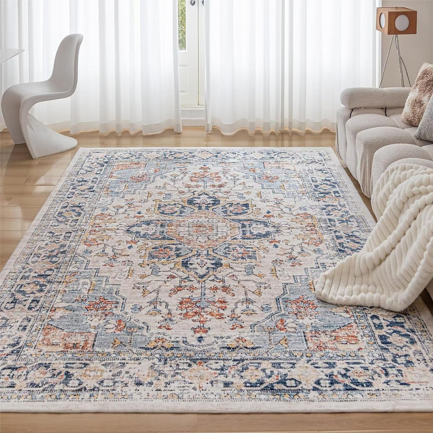 CHOSHOME Rugs Living Room Washable Short Pile Area Rugs for Living Room Modern R...