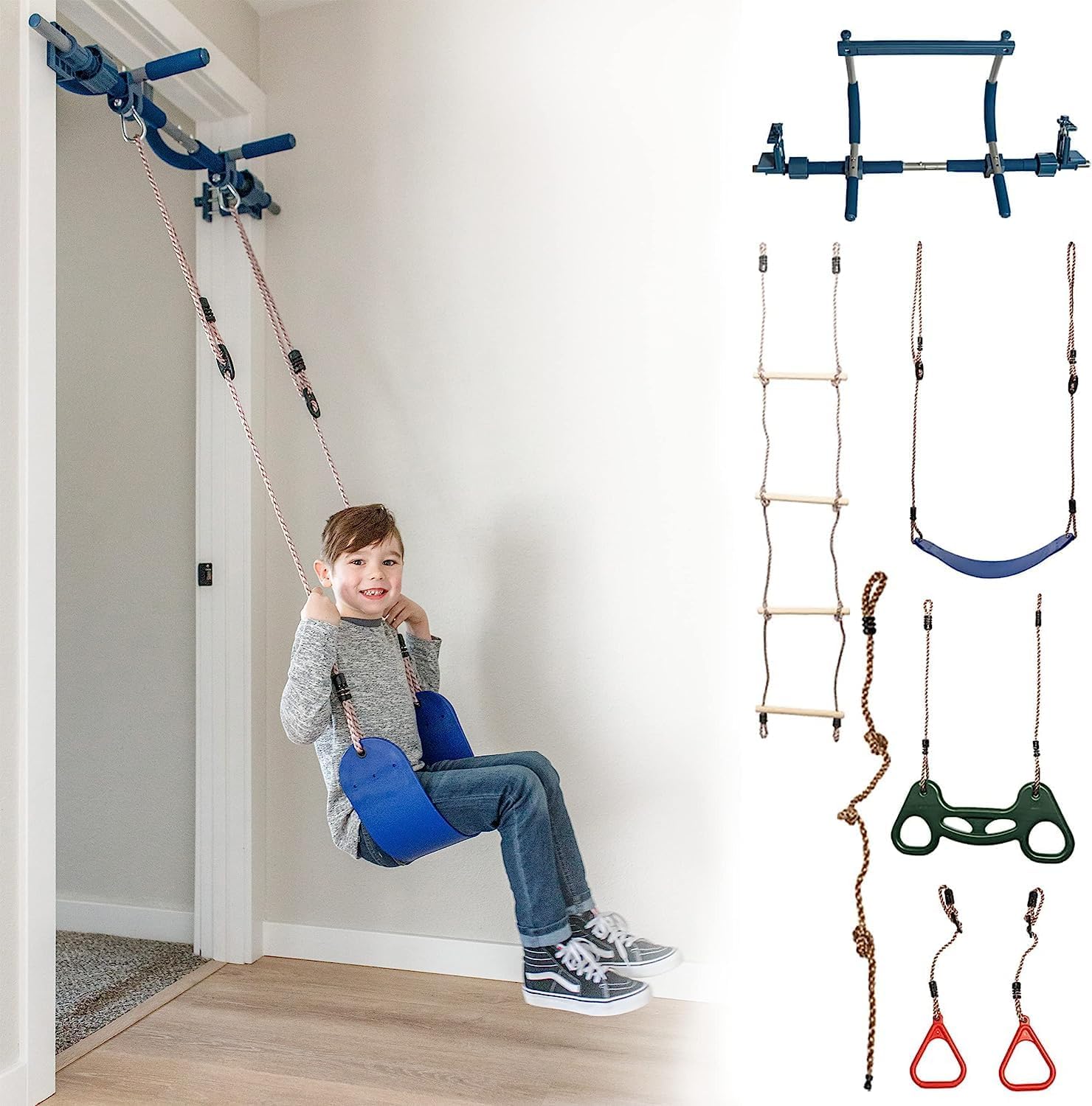Gym1 Deluxe Gym Set, Special Indoor Doorway Gym for Kids, Unique All in One Play...